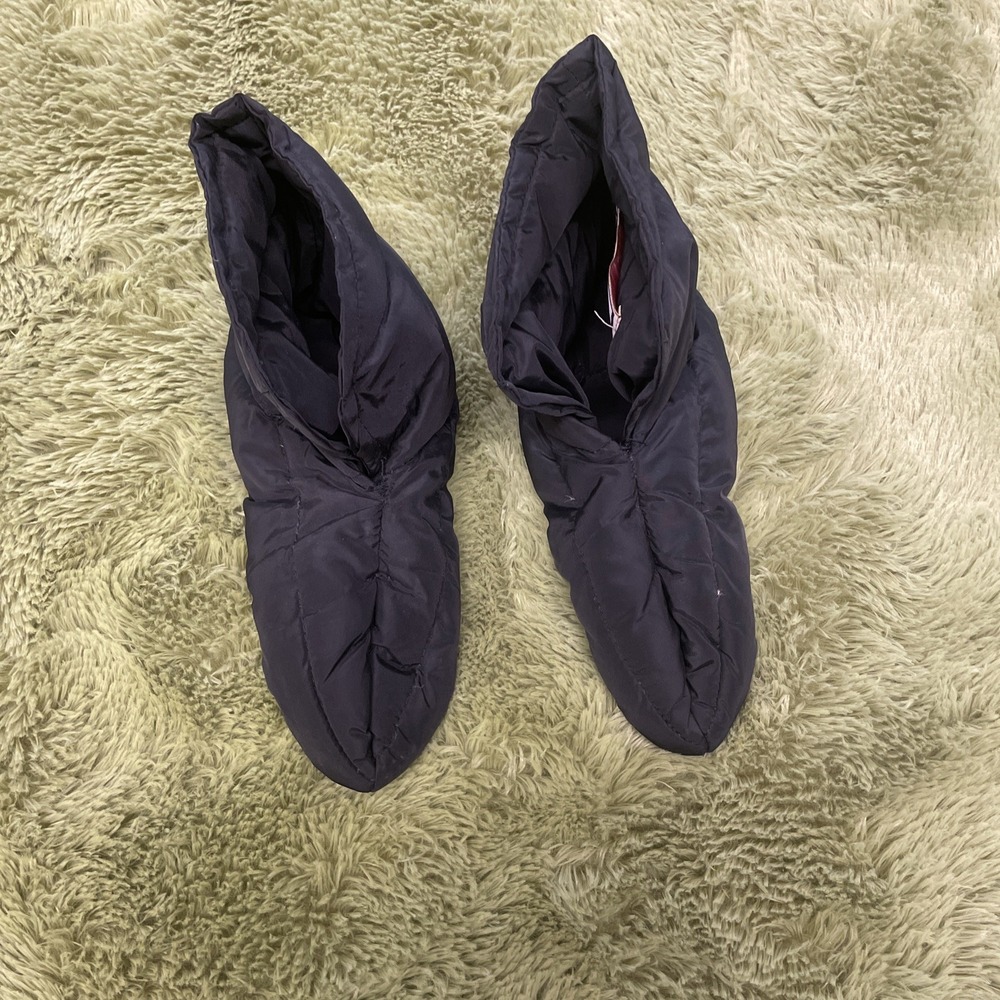 Walls Vtg Booties Puffer Black Down Feet Medium Regular 9-11 Women's USA